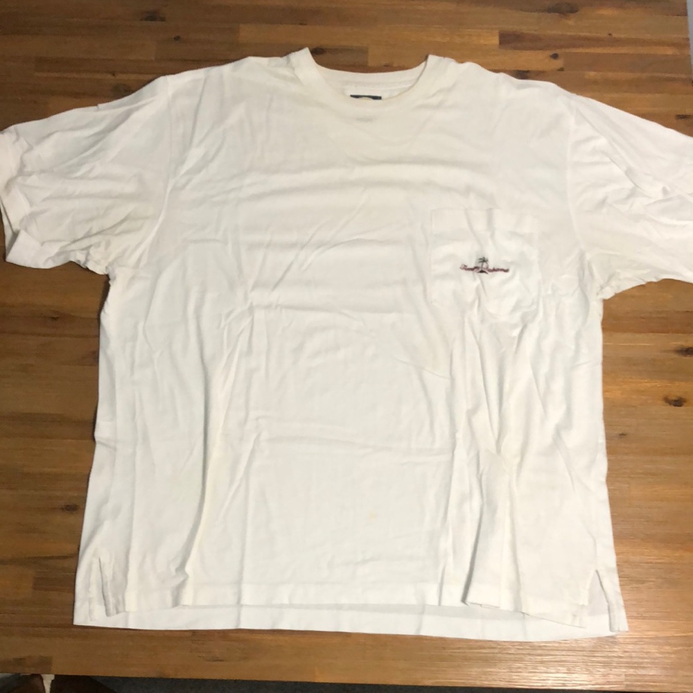 Tommy Bahama XXL pocket tee white